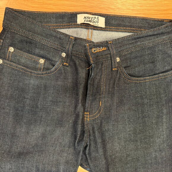 Naked And Famous "Weird Guy" Stretch Selvedge Denim Jeans (Size 29) - Picture 6 of 8